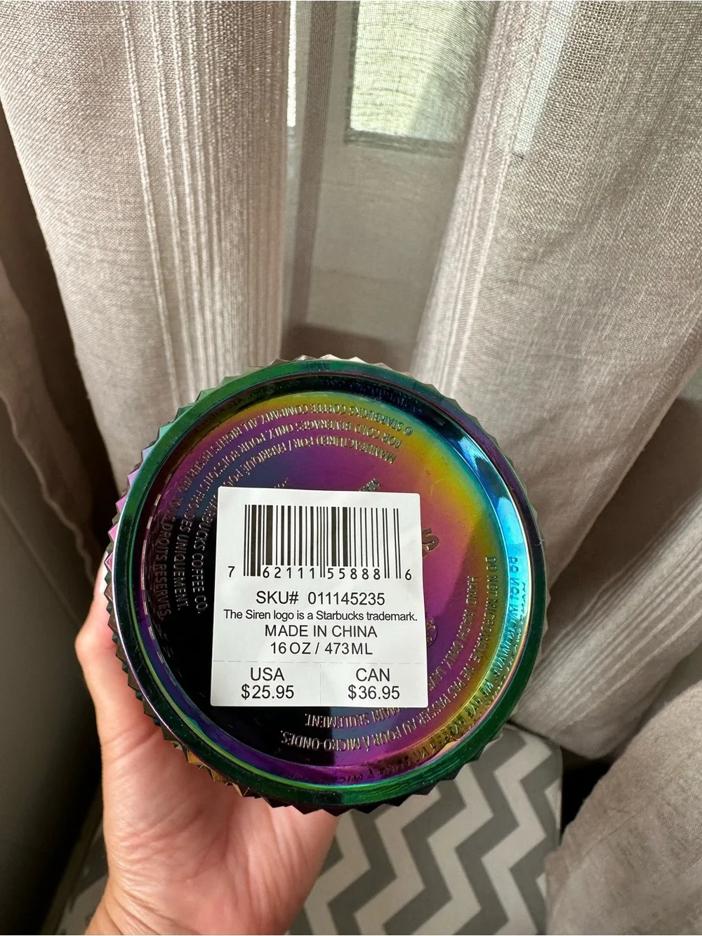 Starbucks Rainbow Iridescent Studded Tumbler - Green/Purple/Blue